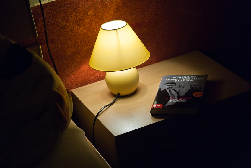 Lamp and book