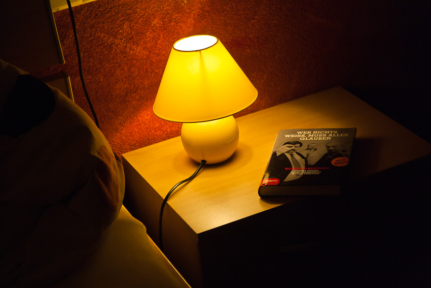 Lamp and book