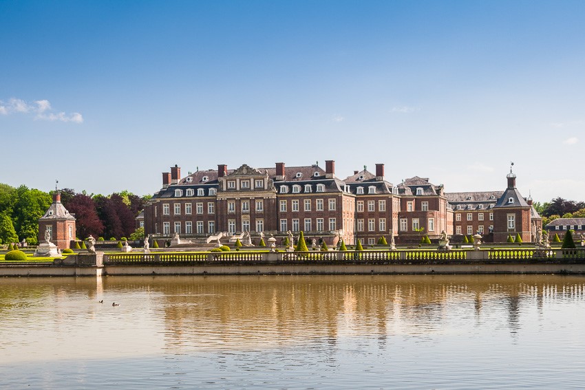 Photo of Nordkirchen Castle with lake in the foreground, North Rhine-Westphalia, Germany