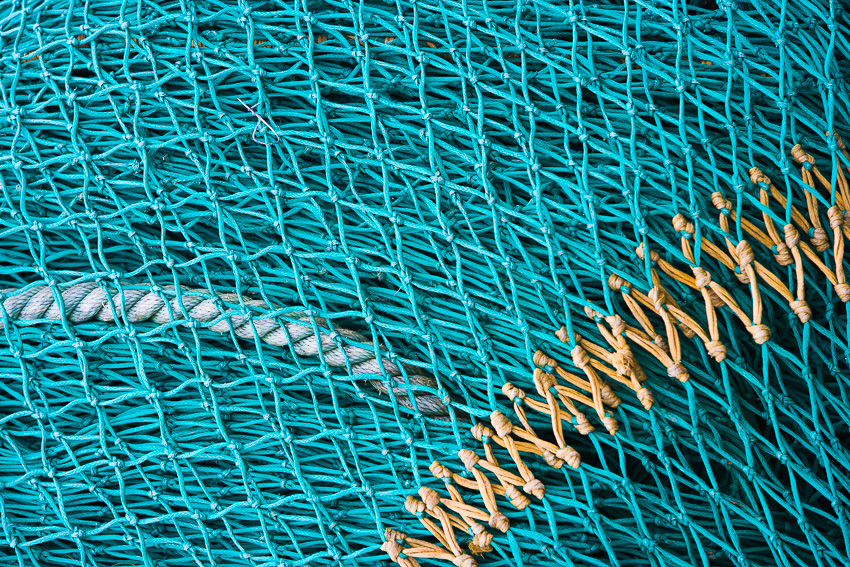 Detail of a fishing net